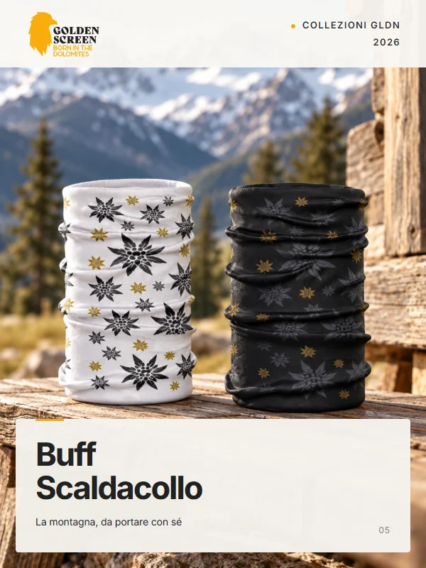 Copertina GLDN Buff Scaldacollo 2026