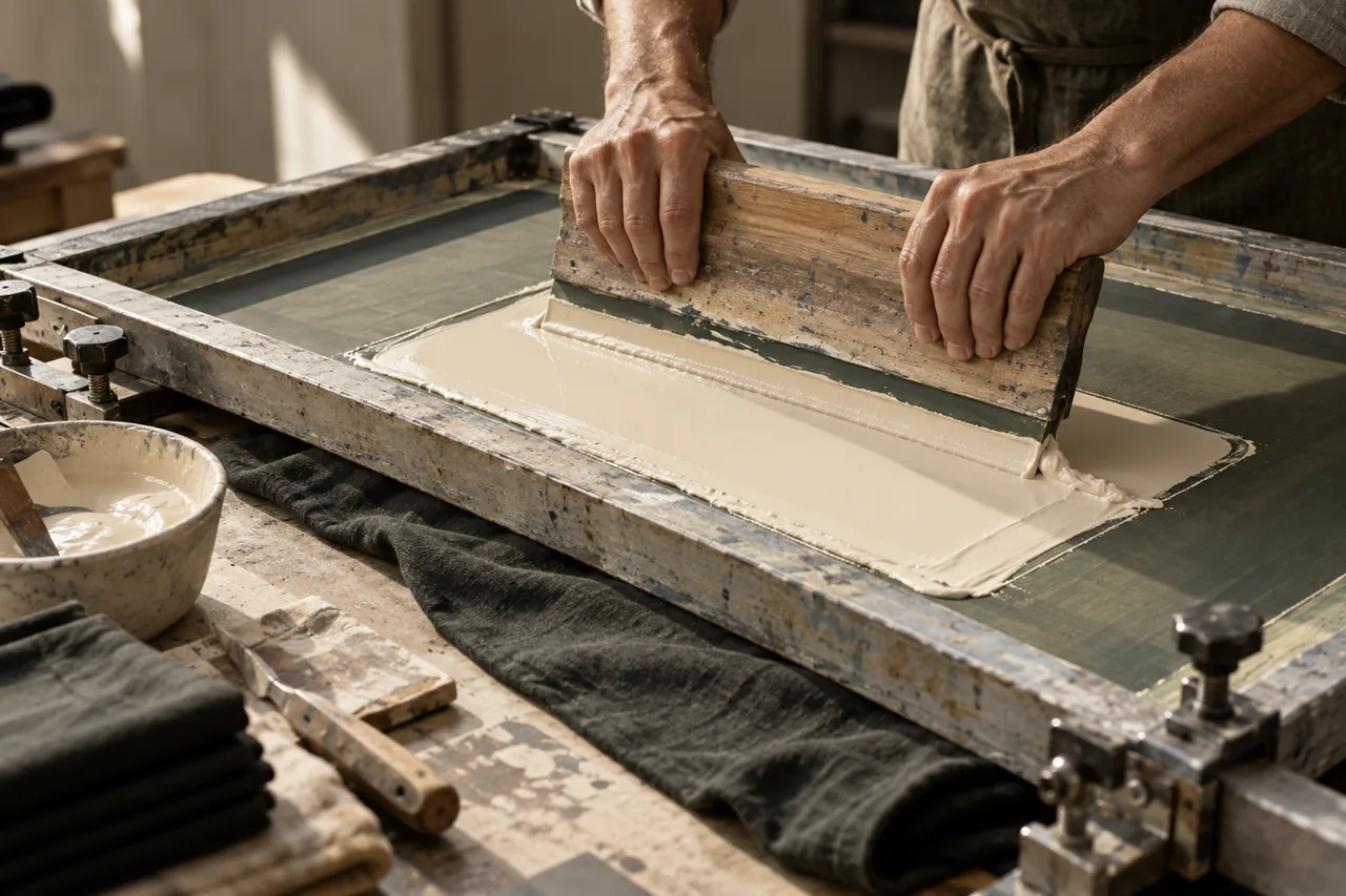 Il laboratorio 2 Immagine illustrativa della stampa serigrafica
