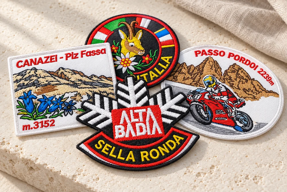 Esempi di patch ricamate del sito GLDN